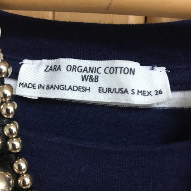 ZARA(ザラ)の【美品】ボーダートップス レディースのトップス(Tシャツ(半袖/袖なし))の商品写真