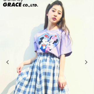 メリージェニー(merry jenny)のMICKEY & MINNIE Tシャツ 【パープル】(Tシャツ(半袖/袖なし))