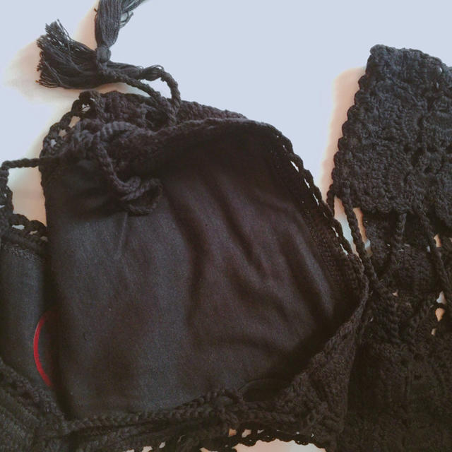 かぎ編みビキニ Black レディースの水着/浴衣(水着)の商品写真