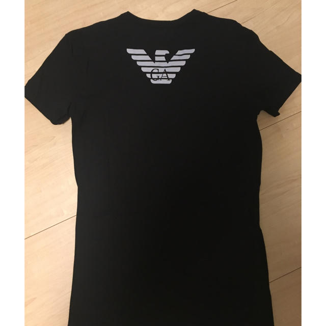 Emporio Armani(エンポリオアルマーニ)のエンポリオアルマーニ Tシャツ ブラック 黒 Vネック アルマーニ メンズのトップス(Tシャツ/カットソー(半袖/袖なし))の商品写真