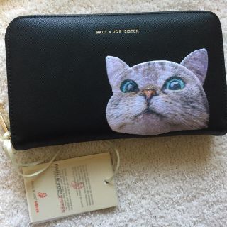 新品　ポール\u0026ジョー　猫　ヌネット　牛革　三つ折り財布　ミニ財布　折りたたみ財布