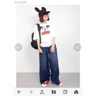 マウジー(moussy)の新品タグ付きMoussyミッキーTシャツ(Tシャツ(半袖/袖なし))