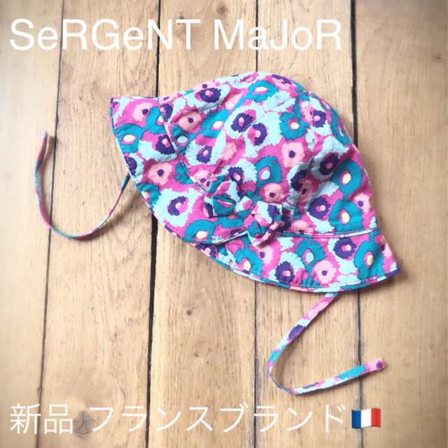 PETIT BATEAU(プチバトー)のフランスブランド "SeRGeNT MaJoR"　子供帽子　花柄 キッズ/ベビー/マタニティのこども用ファッション小物(帽子)の商品写真