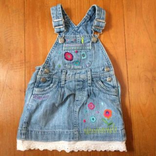 ベビーギャップ(babyGAP)のデニムワンピ♡ジャンパースカート♡GAP ZARA 無印 ジンボリー ROXY(ワンピース)