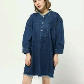 マウジー(moussy)のマウジー デニムワンピース ZARA スライ ローリーズファーム(ミニワンピース)