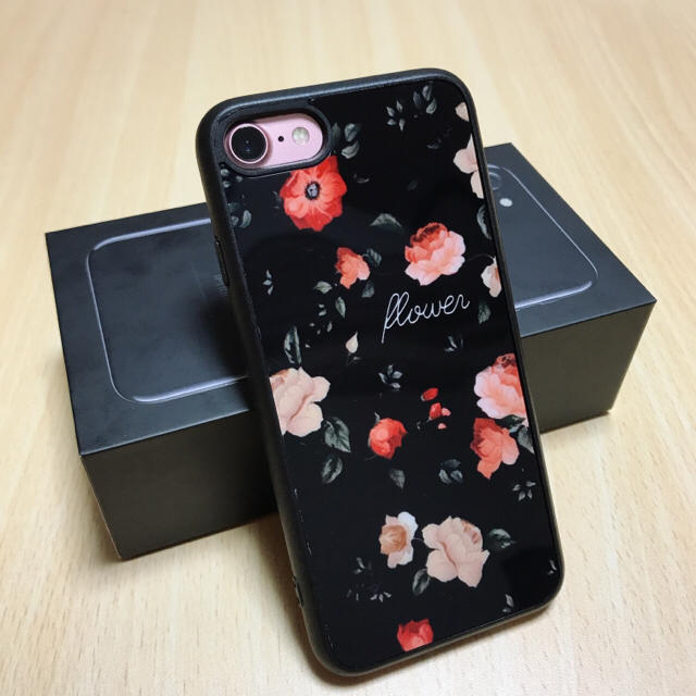 Iring付き ボタニカル柄 可愛い Iphone7 ケース 花柄 ブラックの通販 By Skr Mk ラクマ