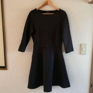 ザラ(ZARA)のZARA 黒 ワンピース(ミニワンピース)