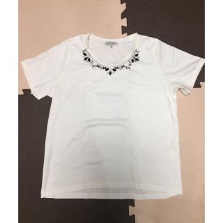 グローバルワーク(GLOBAL WORK)のグローバルワーク ビジュー付Tシャツ 新品未使用品(Tシャツ(半袖/袖なし))