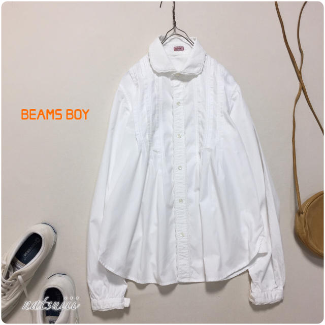 BEAMS BOY(ビームスボーイ)のBEAMS BOY . フリル ピンタック シャツ ブラウス レディースのトップス(シャツ/ブラウス(長袖/七分))の商品写真