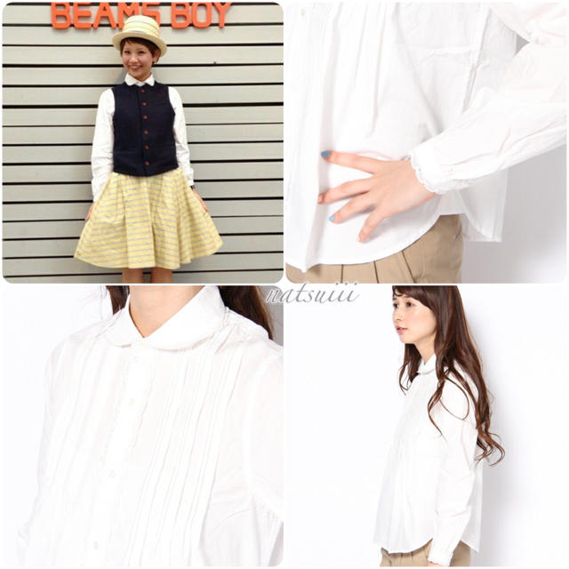 BEAMS BOY(ビームスボーイ)のBEAMS BOY . フリル ピンタック シャツ ブラウス レディースのトップス(シャツ/ブラウス(長袖/七分))の商品写真