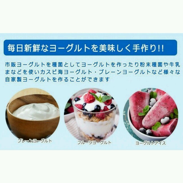 【カスピ海ヨーグルトも作れる!!】　牛乳パックを丸ごと入れるだけ!! 食品/飲料/酒の食品/飲料/酒 その他(その他)の商品写真