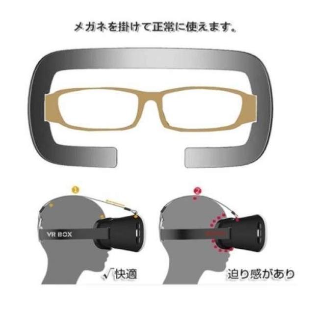 【セール品】☆話題のVRゴーグル＋リモコンセット スマホ/家電/カメラのテレビ/映像機器(プロジェクター)の商品写真