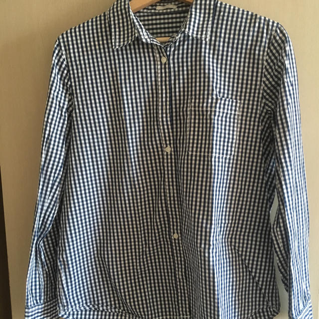 GU(ジーユー)のギンガムチェック シャツ チェックシャツ チェック レディースのトップス(シャツ/ブラウス(長袖/七分))の商品写真