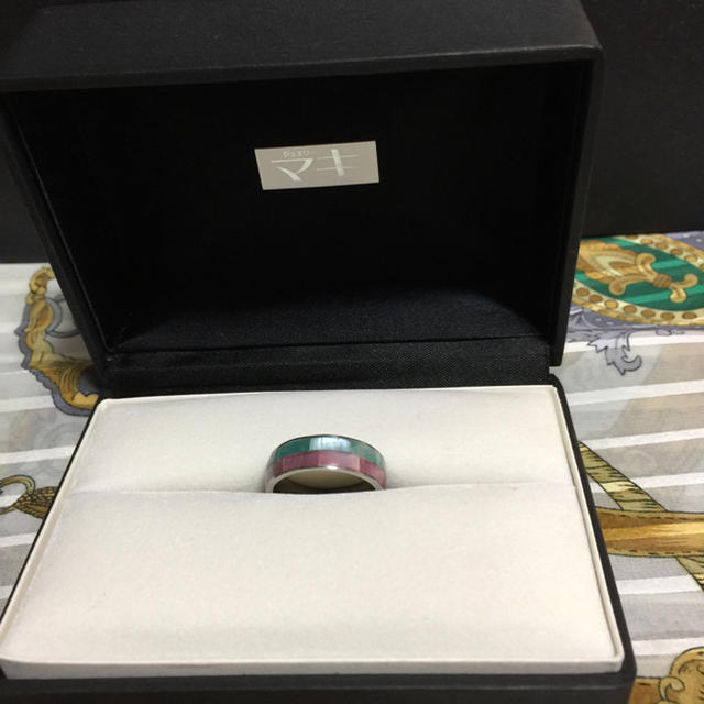 天然石モザイクのリング レディースのアクセサリー(リング(指輪))の商品写真