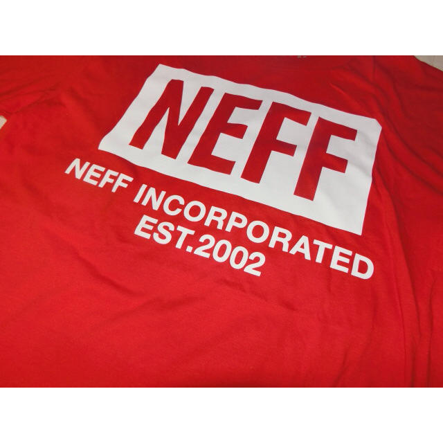 Neff(ネフ)のUSA購入 ストリート系【NEFF】ネフ ロゴプリントTシャツUS M Red メンズのトップス(Tシャツ/カットソー(半袖/袖なし))の商品写真