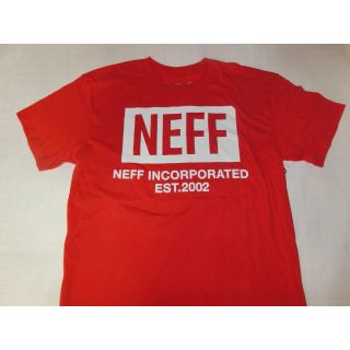 ネフ(Neff)のUSA購入 ストリート系【NEFF】ネフ ロゴプリントTシャツUS M Red(Tシャツ/カットソー(半袖/袖なし))