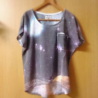 宇宙柄Tシャツ(Tシャツ(長袖/七分))