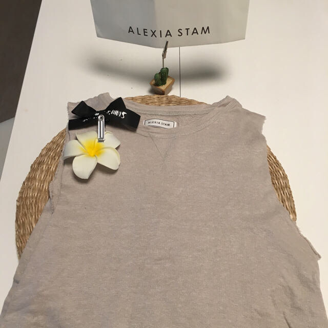 ALEXIA STAM(アリシアスタン)のアリシアスタンダメージタンクトップ🌵まぁ☆さま専用 レディースのトップス(タンクトップ)の商品写真