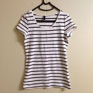 エイチアンドエム(H&M)のH&M ボーダーT(Tシャツ(半袖/袖なし))