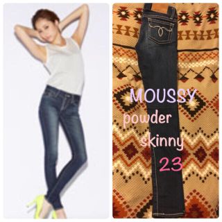 マウジー(moussy)のレア☆MOUSSY Deep BLU POWDER Skinny☆23(デニム/ジーンズ)