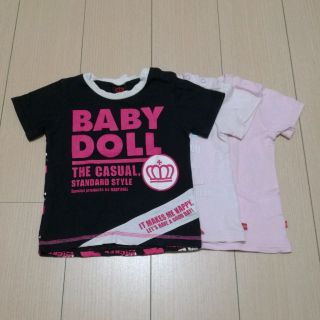 ベビードール(BABYDOLL)の送料無料 BABYDOLLベビードール 女児 90cm 半袖Tシャツ 3枚セット(Tシャツ/カットソー)