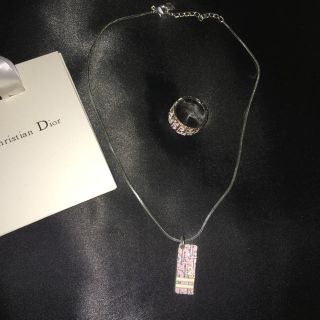 クリスチャンディオール(Christian Dior)の正規品Dior指輪+ネックレスセット💖(ネックレス)