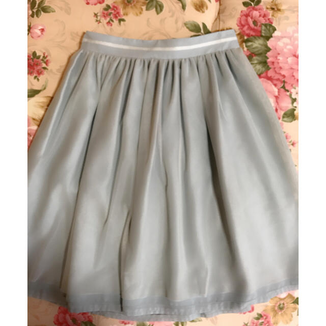 MISCH MASCH(ミッシュマッシュ)の春夏用 水色スカート レディースのスカート(ひざ丈スカート)の商品写真