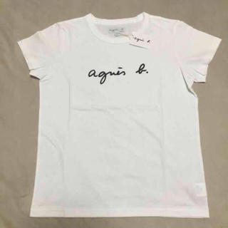 アニエスベー(agnes b.)のアニエスベー Tシャツ ロゴTシャツ S M L ホワイト ブラック(Tシャツ(半袖/袖なし))
