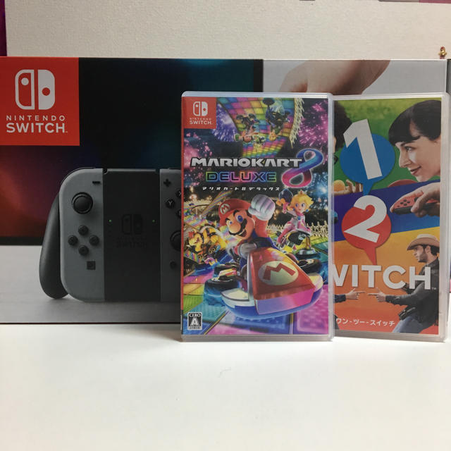 任天堂(ニンテンドウ)の♡中古美品 ニンテンドースイッチ マリオカート ワンツースイッチセット♡ エンタメ/ホビーのゲームソフト/ゲーム機本体(家庭用ゲーム機本体)の商品写真