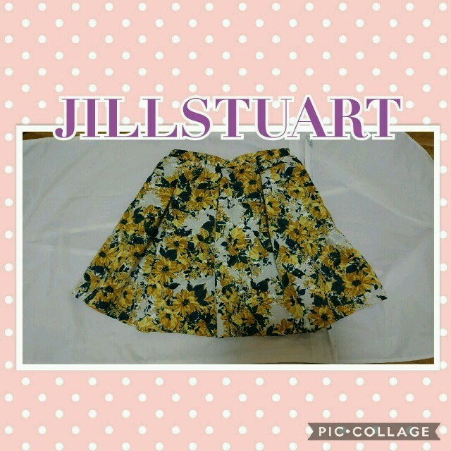 JILLSTUART(ジルスチュアート)の美品☆JILLSTUARTフラワースカート レディースのスカート(ひざ丈スカート)の商品写真