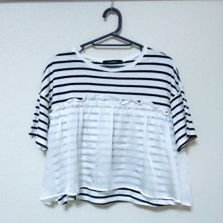 ダブルクローゼット(w closet)のw closet ボーダーTシャツ(Tシャツ(半袖/袖なし))