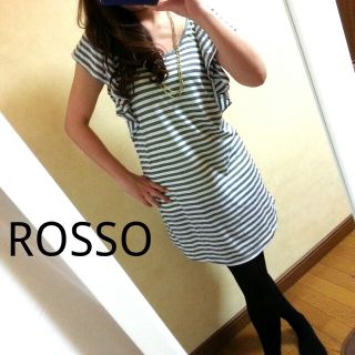 アーバンリサーチ(URBAN RESEARCH)のROSSO■フレアドレープワンピ(ミニワンピース)