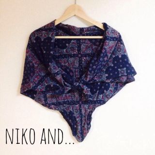 ニコアンド(niko and...)のniko and ペイズリースカーフ(バンダナ/スカーフ)