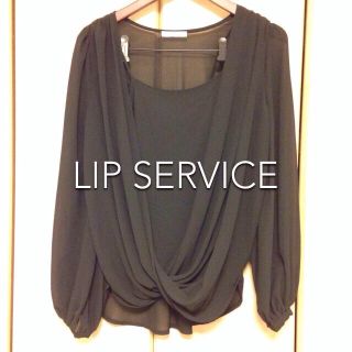 リップサービス(LIP SERVICE)のシフォンカシュクールTOPS(シャツ/ブラウス(長袖/七分))