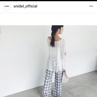 スナイデル(SNIDEL)のsnidel シースループリントパンツ(カジュアルパンツ)