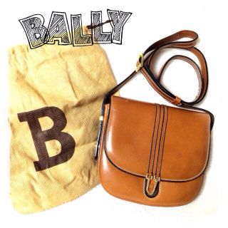 バリー(Bally)のBALLYヴィンテージレザーポシェット(ショルダーバッグ)