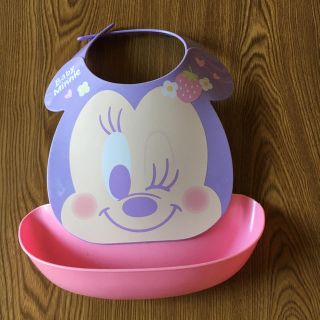 ディズニー(Disney)のメイたん様専用☆ベビーミニー☆初めてのエプロン(お食事エプロン)