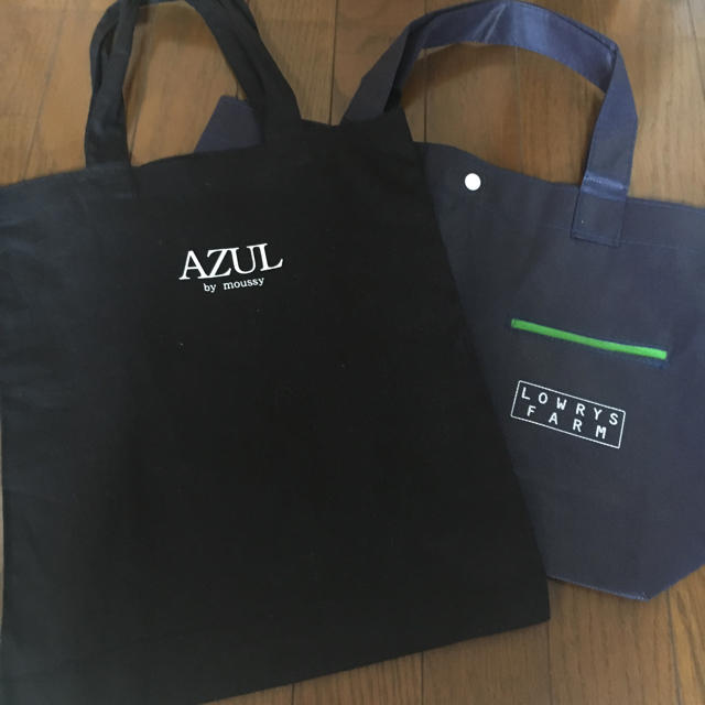 AZUL by moussy(アズールバイマウジー)のエコバッグ 2点セット レディースのバッグ(エコバッグ)の商品写真