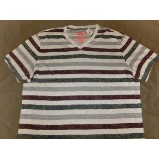 アメリカンラグシー(AMERICAN RAG CIE)の【AMERICAN RAG CIE】ボーダー柄VネックTシャツ US L(Tシャツ/カットソー(半袖/袖なし))