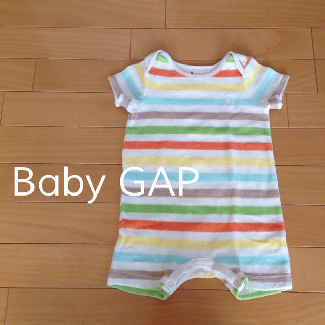 babyGAP(ベビーギャップ)のパイル地カバーオール 80 キッズ/ベビー/マタニティのベビー服(~85cm)(カバーオール)の商品写真