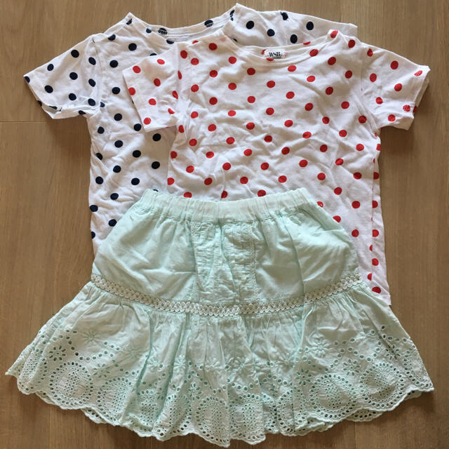 UNIQLO(ユニクロ)の子ども服 セット ユニクロ他 キッズ/ベビー/マタニティのキッズ服女の子用(90cm~)(Tシャツ/カットソー)の商品写真