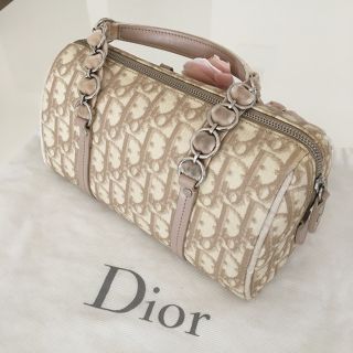 Dior トロッター ロマンティック ミニボストン ベージュピンク