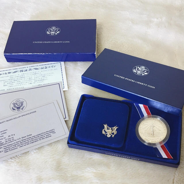 ブンブンさま専用☆アメリカ 自由の女神☆記念プルーフ銀貨☆1986年☆リバティ エンタメ/ホビーの美術品/アンティーク(貨幣)の商品写真