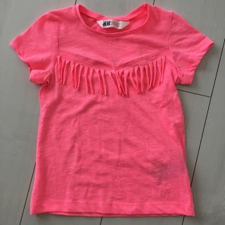 エイチアンドエム(H&M)の新品未使用【H&M】フリンジシャツ(Tシャツ/カットソー)