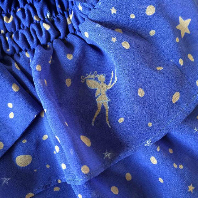 SNIDEL(スナイデル)のディズニー ティンカーベル スナイデル ショートパンツ スカート パンツ ブルー レディースのパンツ(キュロット)の商品写真