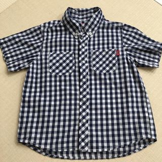 ダディオーダディー(daddy oh daddy)のダディオダディ ギンガムチェック シャツ スナップ 110 子供服 キッズ(Tシャツ/カットソー)