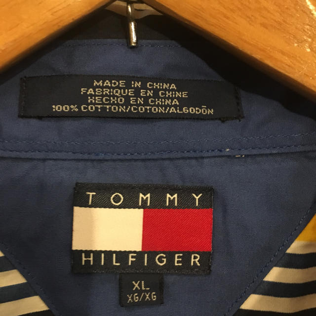 TOMMY HILFIGER(トミーヒルフィガー)の90s TOMMY HILFIGER【トミーフィルフィガー】ストライプシャツ！  メンズのトップス(シャツ)の商品写真