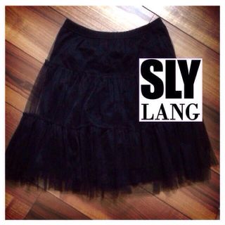 スライ(SLY)のSLYLANG チュールスカート(ひざ丈スカート)