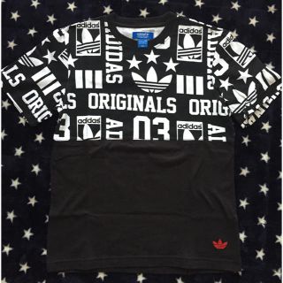 アディダス(adidas)のadidas☆ロゴロゴ バックプリントTシャツ(Tシャツ/カットソー(半袖/袖なし))