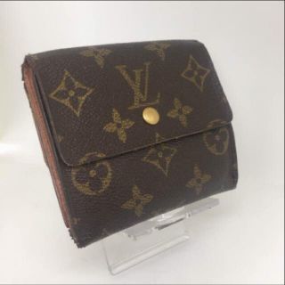 ルイヴィトン(LOUIS VUITTON)の【鑑定済】Louis Vuitton　Ｗホック折り財布★　　モノグラム　茶色(折り財布)